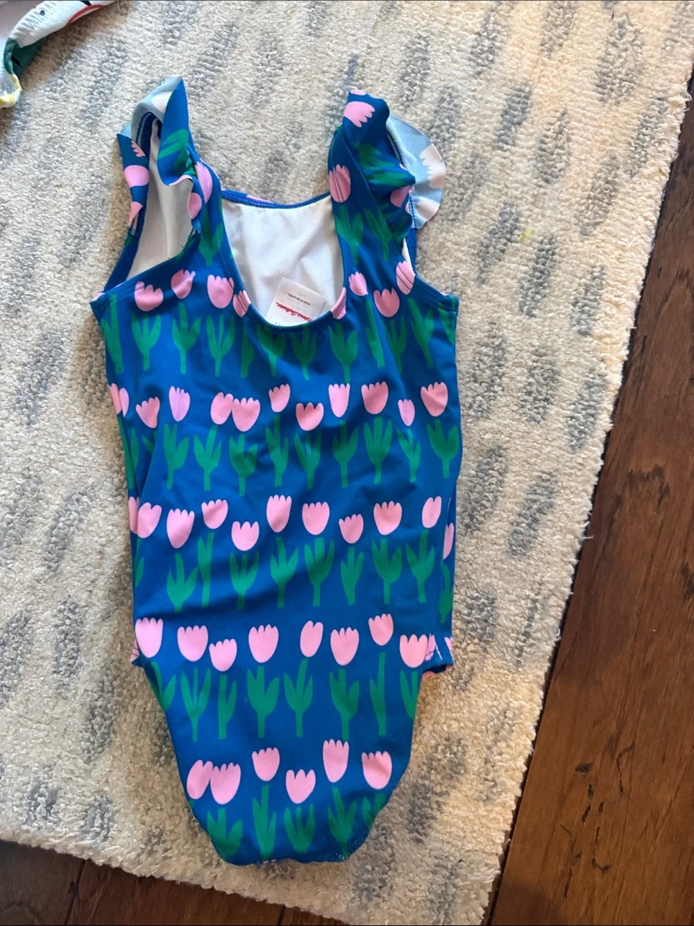 Hanna Andersson Girls' Multi-Colored Citrus, Pink & Navy One-Piece Swimsuits